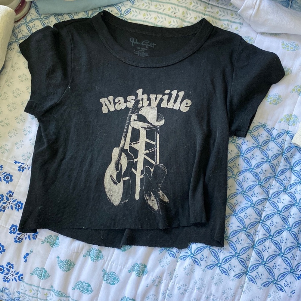 Black brandy crop top